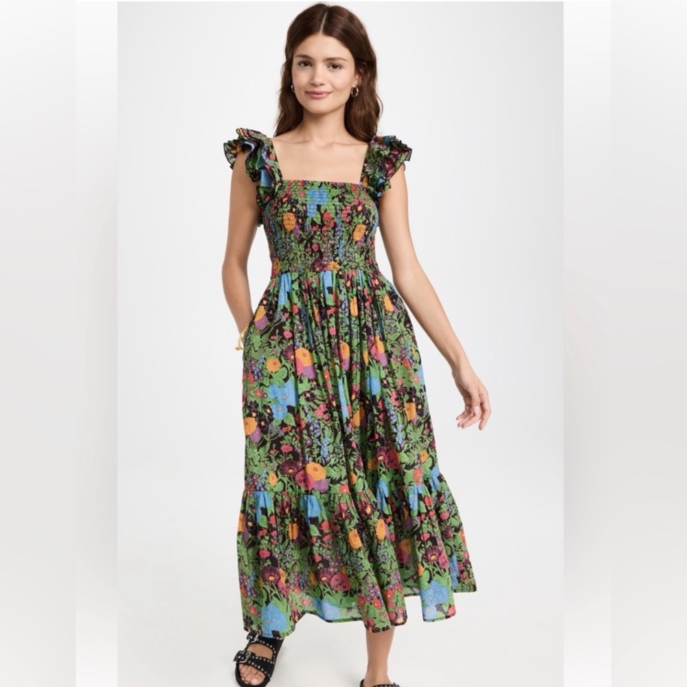 Mille Resort & Travel Size XXS • Olympia Floral Midi Dress.